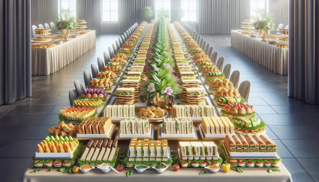 how many sandwiches to cater for 50 people?