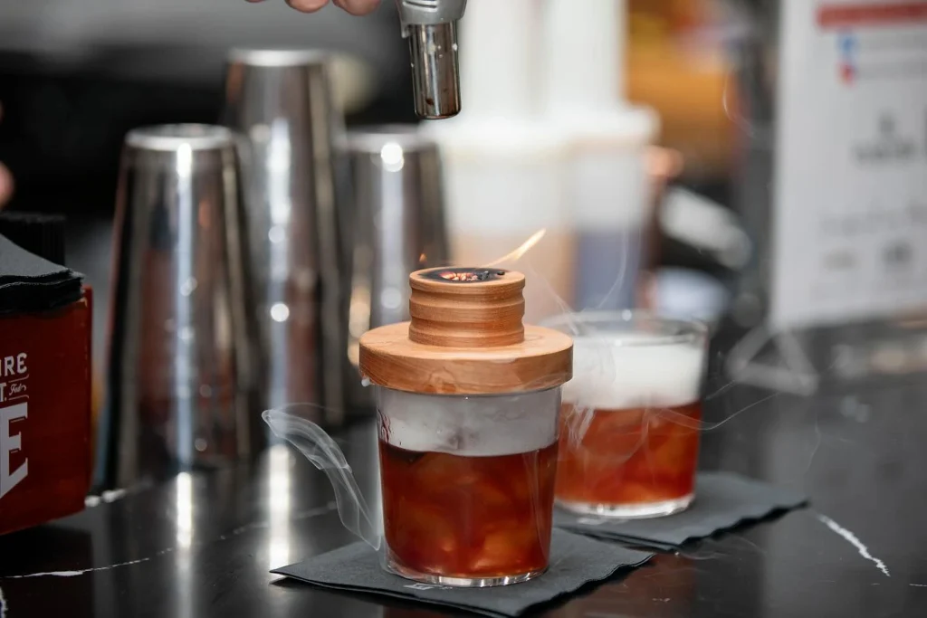 Stylish drinks arranged for cocktail party catering in Fallston MD.