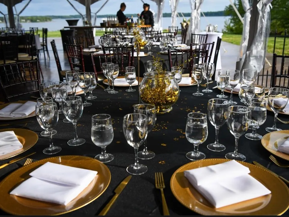 a designed place for an event catering setup in Fallston MD.