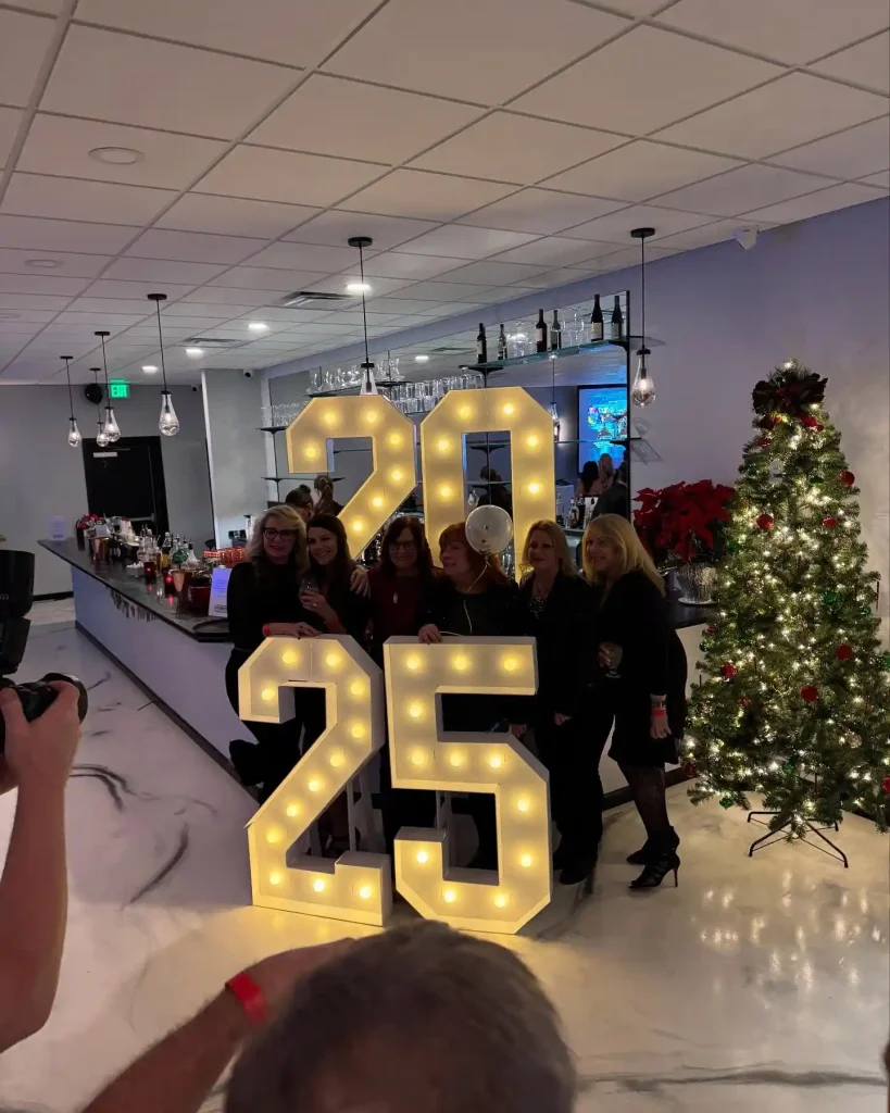 A group of people prepared for a holiday party catering in Fallston MD.